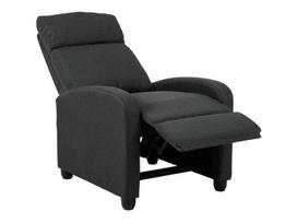 kreslas recliner - Atlošiamas krėslas Siom Malmo, juodas, 87 cm x 67 cm x 100.5 cm - 2 nuotrauka