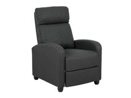 kreslas recliner - Atlošiamas krėslas Siom Malmo, juodas, 87 cm x 67 cm x 100.5 cm - 4 nuotrauka
