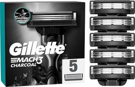 peiliukai mach3 -  Gillette Mach3 Charcoal, 5 vnt - 3 nuotrauka