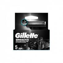 peiliukai mach3 -  Gillette Mach3 Charcoal, 5 vnt - 5 nuotrauka