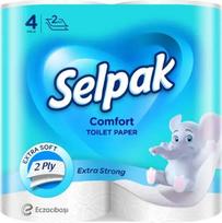 selpak - Tualetinis popierius SELPAK comfort, 4 vnt., 2 sl. - 1 nuotrauka