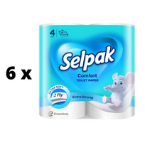 selpak - Tualetinis popierius SELPAK comfort, 4 vnt., 2 sl. - 3 nuotrauka