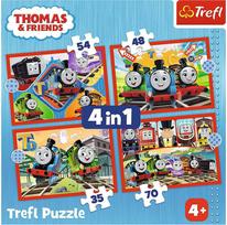 thomas traukinukas - Trefl Awesome Thomas 34619, 20.5 cm x 28.5 cm - 4 nuotrauka