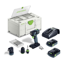festool suktuvas - Festool TXS 18 C 3,0-Set 18 V; 2x3,0 Ah akum. - 3 nuotrauka