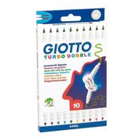 dobble - Flomasteriai Fila Giotto Dobble, dvipusiai, 10 spalvų, 424600 - 2 nuotrauka