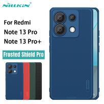 poco x6 pro - Dėklas Nillkin Super Frosted PRO Back Cover for Xiaomi Redmi Note 13 Pro 5G/Poco X6 5G Juodas - 3 nuotrauka