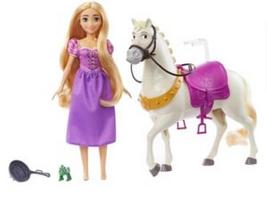lele auksaplauke - Mattel Disney Princess Rapunzel & Maximus HLW23, 29 cm - 2 nuotrauka