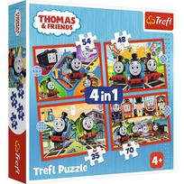 thomas traukinukas - Trefl Awesome Thomas 34619, 20.5 cm x 28.5 cm - 6 nuotrauka