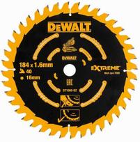 Pjovimo diskas medienai DeWalt DT1668-QW; 185x1,6x16,0 mm; Z40; 20°