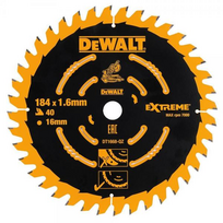 dewalt pjovimo diskas - Pjovimo diskas medienai DeWalt DT1668-QW; 185x1,6x16,0 mm; Z40; 20° - 2 nuotrauka