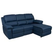 Kampinė sofa Home4you Berit RC, tamsiai mėlyna, dešininė, 214 x 160 cm x 98 cm