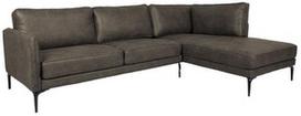 Kampinė sofa Home4you Sofia, alyvuogių žalia, dešininė, 257 x 168 cm x 82 cm