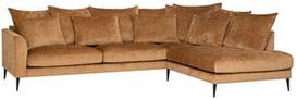 Kampinė sofa Home4you Lartes, ruda, dešininė, 300 x 205 cm x 90 cm