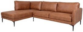 minkstas kampas rudas - Kampinė sofa Home4you Sofia, ruda, kairinė, 257 x 168 cm x 82 cm - 1 nuotrauka