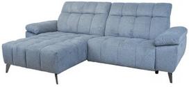 Kampinė sofa Home4you Luzern, žydra, kairinė, 264 x 160 cm x 85 cm