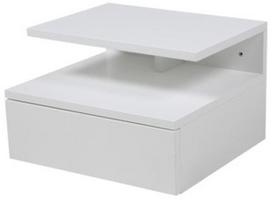 spintele 22 - Naktinis staliukas Home4you Ashlan AC50671, baltas, 35 x 32 cm x 22.5 cm - 1 nuotrauka