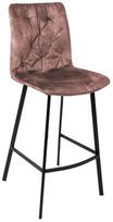 rozine kede - Baro kėdė Home4you Afton 10424, matinė, rožinė, 44 cm x 53 cm x 122 cm - 1 nuotrauka