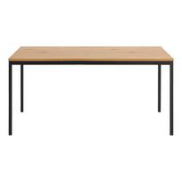 stalvirsis 160 cm x 80 cm - Valgomojo stalas Home4you Seaford 12259, juodas/ąžuolo, 171 cm x 85 cm x 88.5 cm - 1 nuotrauka