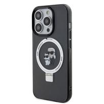 iphone deklas 15pro - Karl Lagerfeld "Ringstand Karl and Choupette MagSafe Case iPhone 15 Pro Max" Black - 1 nuotrauka