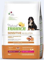 natural trainer sensitive m - Natural Trainer Sensitive No Gluten Salmon, lašiša, 3 kg - 2 nuotrauka