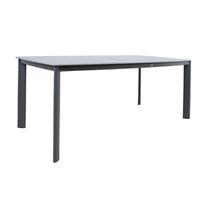 stalas lauko 180 - Valgomojo stalas Home4you Beida 21189, pilkas, 180 cm x 90 cm x 75 cm - 2 nuotrauka