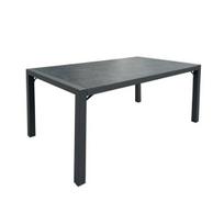 valgomojo pilkas stalas - Valgomojo stalas Home4you Delgado, pilkas, 140 cm x 80 cm x 72 cm - 2 nuotrauka