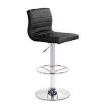 pusbario kedes - Baro kėdė Home4you Aura 27782, juoda, 46 cm x 42 cm x 88 - 109 cm - 2 nuotrauka