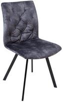 Valgomojo kėdė Home4you Afton 10425, matinė, tamsiai pilka, 46 cm x 59 cm x 87 cm