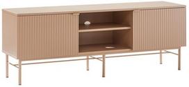 TV staliukas Home4you Sequence, kreminės spalvos, 140 cm x 40 cm x 55 cm