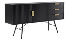tv 150 cm - TV staliukas Home4you Pixar, juodas, 40 cm x 150 cm x 80 cm - 1 nuotrauka