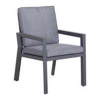 Lauko krėslas Home4you Tomson, pilka, 61 cm x 64.6 cm x 88 cm
