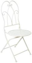 Lauko krėslas Home4you Sandy, balta, 54 cm x 41 cm x 93 cm