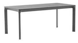 Lauko stalas Home4you Carves, antracito, 180 cm x 90 cm x 75 cm