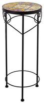 lauko vazonai senukai - Stovas vazonams Home4you Morocco, metalas, Ø 25 cm, juodas - 1 nuotrauka