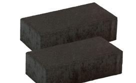 Grindinio trinkelė BRIKERS PRIZMA 5, juodos spalvos, matmenys 200 x 100 x 50 mm, 1 m² - 50 vnt.