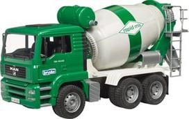 Bruder Man TGA Concrete Mixer 02739, balta/žalia