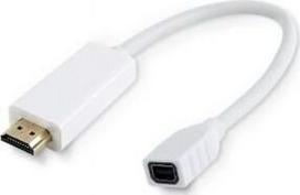 hdmi kabelis baltas - Laidas MicroConnect Mini DisplayPort to HDMI HDMI male, Mini DisplayPort female, 0.1 m, balta - 2 nuotrauka