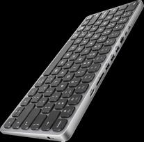60 keyboard - AXAGON HMC-KB keyboard USB-C 5Gbps with HUB, Micro SD/SD, 3x USB-A, HDMI 4K/60Hz, PD 100W, Audio, US layout - 1 nuotrauka