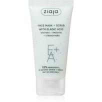 Ziaja Face Mask + Scrub with Elagic Acid šveičiamoji kaukė 55 ml