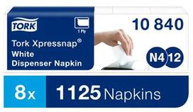 tork serveteles - TORK UNIVERSAL N4, 10840, balta sp., 21.6x33cm, 5 vnt./pak. - 2 nuotrauka