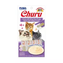 churu cat skanestas tuna - Churu Chicken Shrimp skanėstai katėms 56 g - 1 nuotrauka