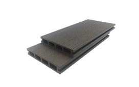 Medienos ir plastiko kompozito terasinė lenta WPC SY-146H24, Dark grey, 24x146x3000mm