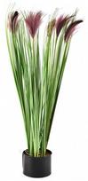 Dirbtinis augalas vazone, žolė Mondex Artificial Flower HTQB3738, žalia/violetinė, 74 cm
