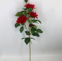 Dirbtinė gėlė jurginas NOVELLY HOME, raudonos sp., 73 cm., DY1-3210AR