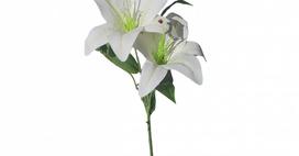 Dirbtinė gėlė lelija NOVELLY HOME, baltos sp., 57 cm., MW31587W