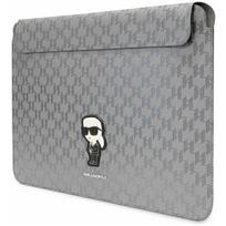 Karl Lagerfeld Saffiano Monogram Ikonik 14" Silver