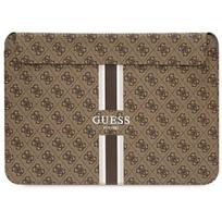 Guess PU 4G Printed Stripes Computer Sleeve 16" Brown