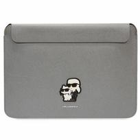 krepsys nesiojamam kompiuteriui 16 - Karl Lagerfeld KLCS16SAKCPMG 16" Silver Saffian - 1 nuotrauka
