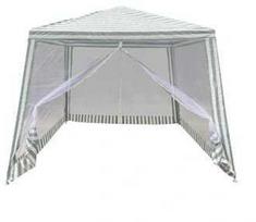 Palapinė sodo vakarėlių paviljonas komercinė pavėsinė Balta 2,4X2,4 m