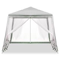 pavesines - Palapinė sodo vakarėlių paviljonas komercinė pavėsinė Balta 2,4X2,4 m - 2 nuotrauka